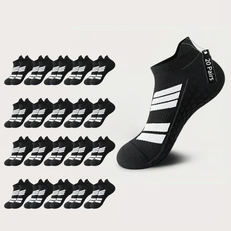 Unisex Low-Cut No-Show Sports Socks- 5 Pairs