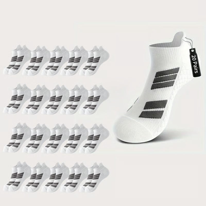 Unisex Low-Cut No-Show Sports Socks- 5 Pairs