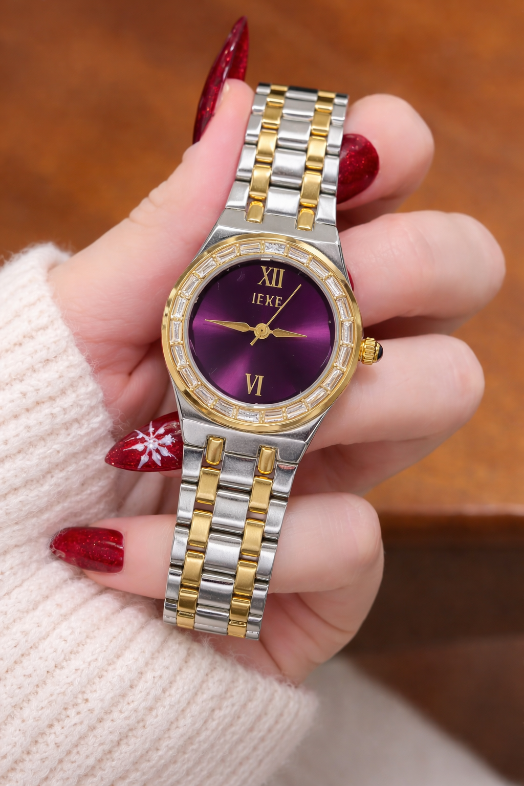 IEKE Violet Stone Watch