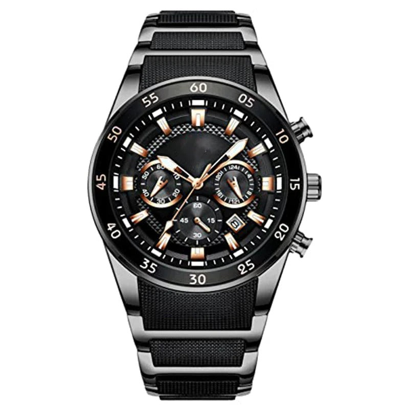 Men's Waterproof Multifunctional Quartz Watch